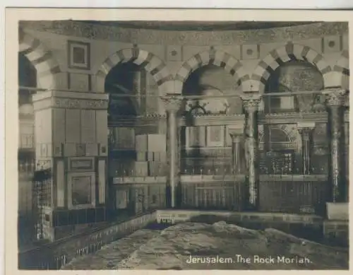 Jerusalem -  The Rock Moriah - 9,1cm x 7,2cm - (F59643)