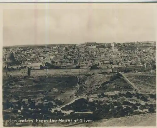 Jerusalem -  From the Mount of Olives - 9,1cm x 7,2cm - (F59645)