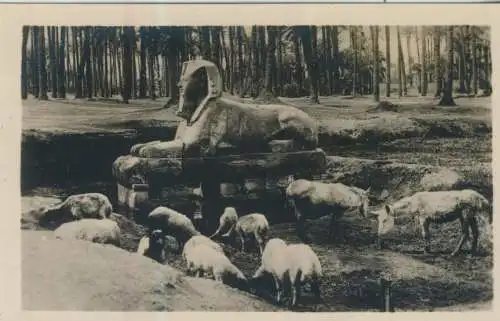 Sakkara - Alabaster Sphinx - 9,0cm x 6,0cm - (F59719)