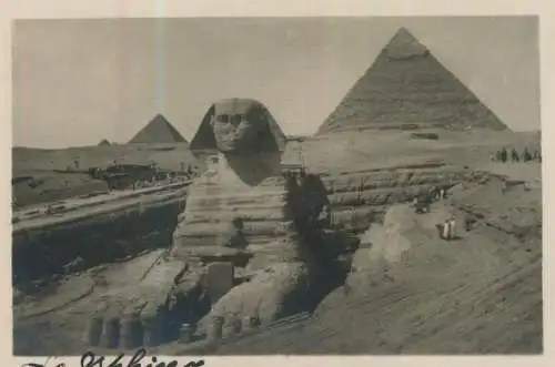 Cairo - The Excavadet Sphinx  - 9,0cm x 6,0cm - (F59735)