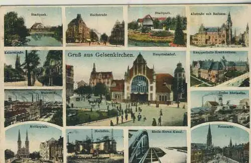 Gruß aus Gelsenkirchen  - 13 Ansichten -  von 1928 (K59752)