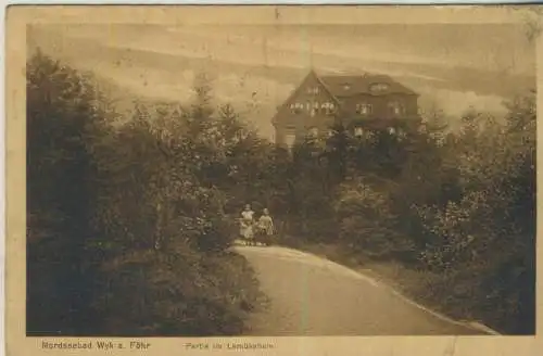 Nordseebad Wyk a. Föhr - Partie im Lemkehain -  von 1929 (K59757)