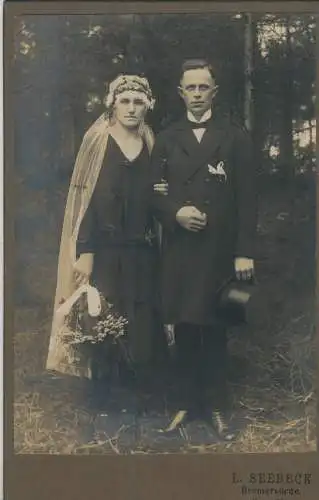 Bremervörde - Hochzeitspaar - von 1896 (F59613)