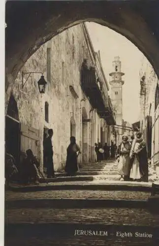 Jerusalem - Eighth Station - von 1928 (AK59654)