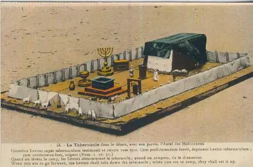 Mischkan - Le Tabernacle dans le désert- von 1928 (AK59658)
