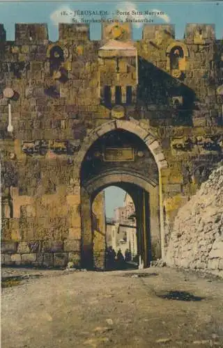 Jerusalem - Porte Sitti Maryam - von 1928 (AK59661)
