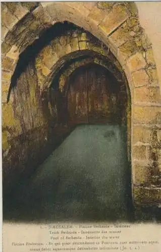 Jerusalem -  Piscine Bethesda - von 1928 (AK59668)