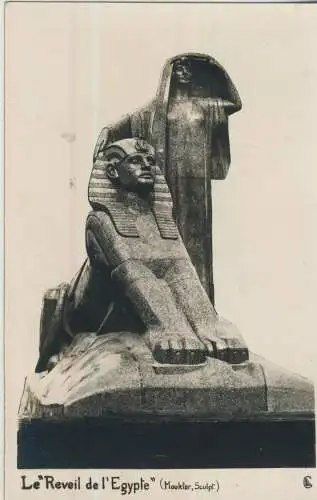 Le "Reveil de l'Egypte" - Mouktar,Sculpt - von 1928 (AK59672)