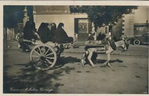Cairo - A Native Carriage - von 1928 (AK59680)