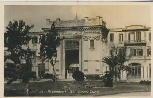 Alexandria - San Stefano Casino - von 1928 (AK59687)