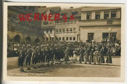 Rothenburg o.T. - hist. Schäfertanz  - von 1955 (AK35514)