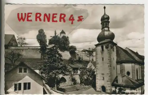 Neuhaus / Pegnitz - Pfarrkirche mit Kriegerdenkmal - von 1957 (AK35551)
