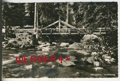 HÖLLENTAL - Teufelssteg - von 1957 (AK35565)