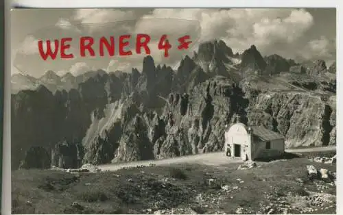 RIFUGIO AURONZO - Sacello alle Tre Cime di Lavaredo   - von 1952 (AK35575)