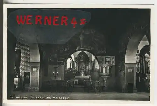 Interno del Santuario M.te Lussari    - von 1955 (AK35579)