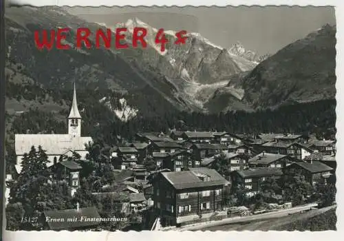 Ernen mit Finsteraarhorn  - von 1957 (AK35587)
