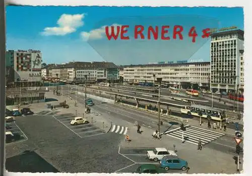 Mönchengladbach - Bahnhofsvorplatz - von 1957 (AK34514)