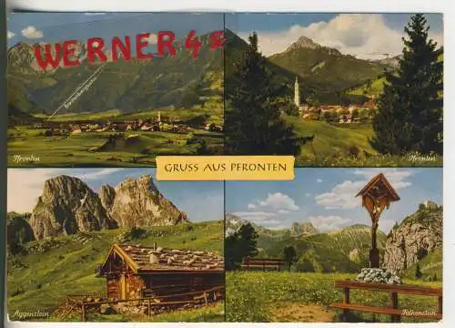 Gruss aus Pfronten - 4 Ansichten - von 1965 (AK34530)