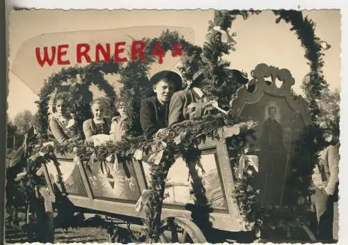 Bad Tölz - Festumzug im Pferdewagen - von 1958 (AK34543)