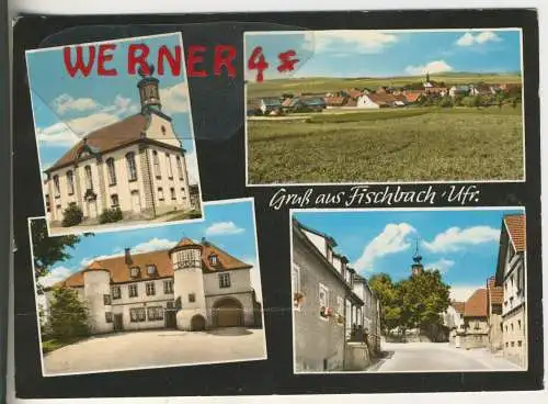 Gruß aus Fischbach Ufr. -4 Ansichten - von 1974 (AK34546)
