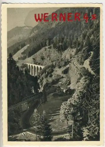 Freiburg / Br. - Die Höllentalbahn - von 1960 (AK34548)