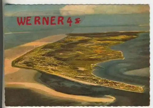 Nordsee-Insel - Amrum - Fliegeraufnahme von 1960 - von 1964 (AK34566)
