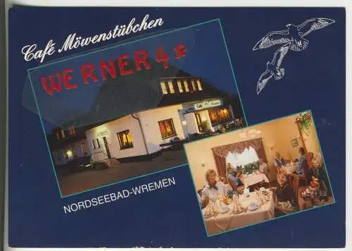 Café Möwenstübchen - Nordseebad Wremen - von 1969 (AK34588)