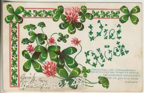 Viel Glück     - von 1915 (AK35336a)