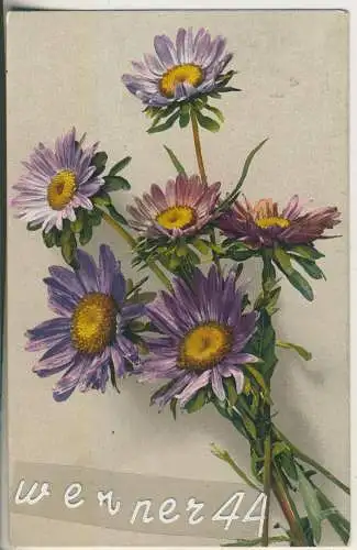 Asternstrauß  - von 1920 (AK35350a)