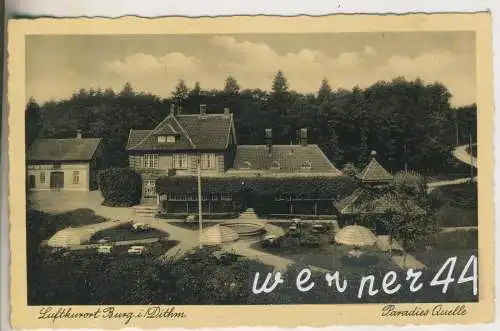 Luftkurort Burg i. Dithm. - Paradies Quelle - von 1923 (AK35362a)