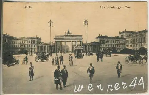 Berlin - Brandenburger Tor - von 1916 (AK35379a)