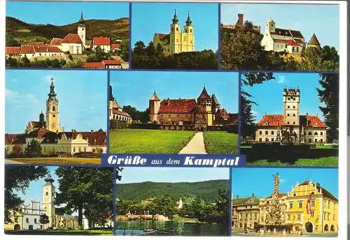 Grüße aus dem Kamptal - 9 Ansichten - von 1974 (AK6302)