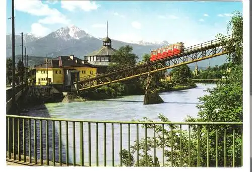 Alpenstadt Innsbruck - Hungerburgbahn-Talstation mit Nockspitze - von 1970 (AK6304)