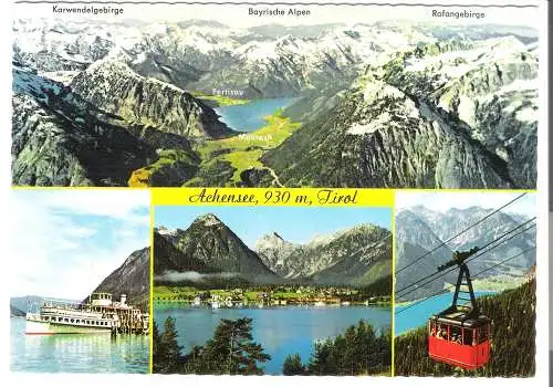 Achensee - 930m - Tirol  - 4 Ansichten - von 1968 (AK6308)