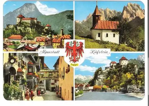 Alpenstadt Kufstein  - 4 Ansichten - von 1968 (AK6309)