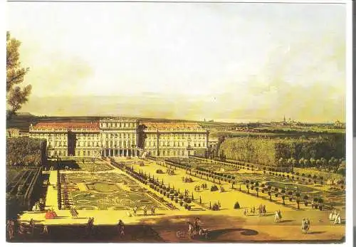 Schloss Schönbrunn - Gartenseite - von Bernardo Belotto - Kunsthistorisches Museum Wien  - von 1998 (AK6322)