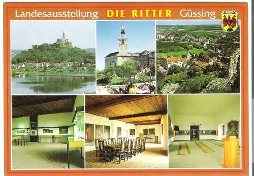 Landesausstellung - DIE RITTER - Güssing - 6 Ansichten  - von 1990 (AK6324)