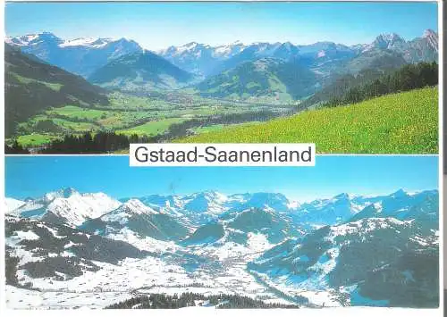 Gstaad-Saanenland - 2 Ansichten  - von 1980 (AK6326)