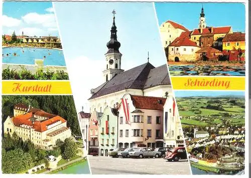 Kneippkur- und GrenzstadtSchärding am Inn - 5 Ansichten - von 1980 (AK6329)