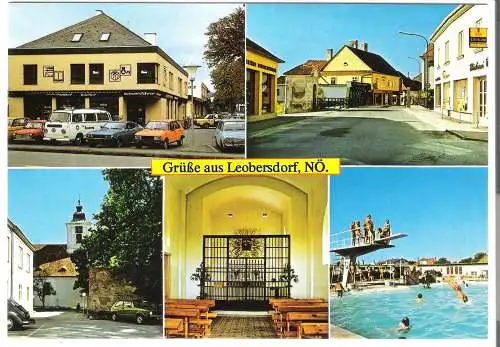 Grüße aus Leobersdorf - 5 Ansichten  - von 1968 (AK6352)