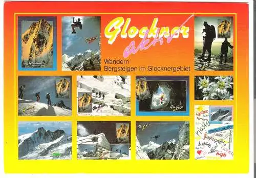 Glockner aktiv - Wandern Bergsteigen im Glocknergebiet - 11 Ansichten  - von 1986 (AK6354)