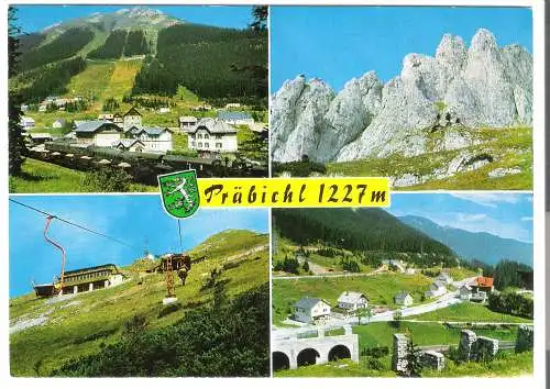 Präbichl - 1227m  - 4 Ansichten - von 1972 (AK6358)