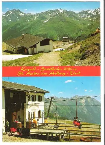 Kapall - Sesselbahn - St. Anton am Arlberg - 2  Ansichten - von 1990 (AK6364)