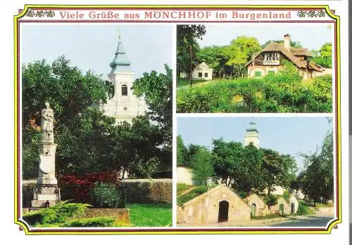 Viele Grüße aus Mönchhof - 3 Ansichten - von 1990 (AK6367)