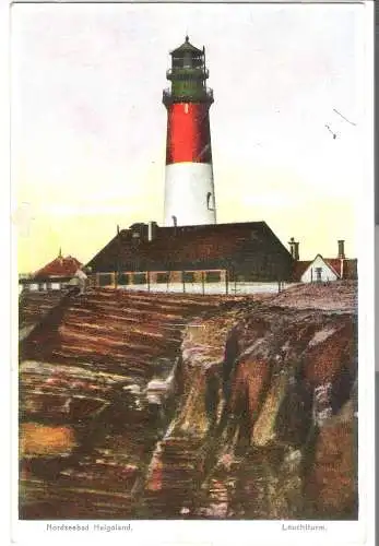 Nordseebad Helgoland - Leuchtturm - von 1918 (AK6383)