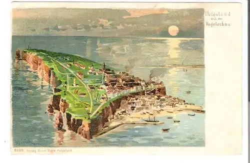 Helgoland aus der Vogelschau  - von 1919 (AK6384)