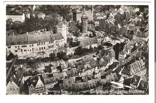 Nürnberg - Burg - Original - Fliegeraufnahme   - von 1932 (AK6400)