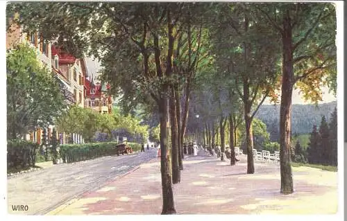 Hotel Waldeck - Freudenstadt - mit Kurpromenade und Aussicht nach dem Christophstal   - von 1916 (AK6402)