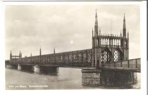 Kehl am Rhein - Eisenbahnbrücke   - von 1929 (AK6404)