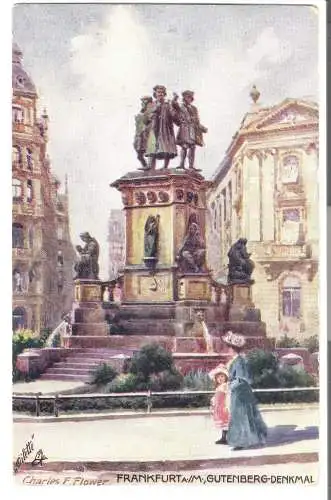 Frankfurt a/M - Gtenberg-Denkmal - von Charles F. Flower - TUCK'S POSTKARTE   - von 1904 (AK6406)